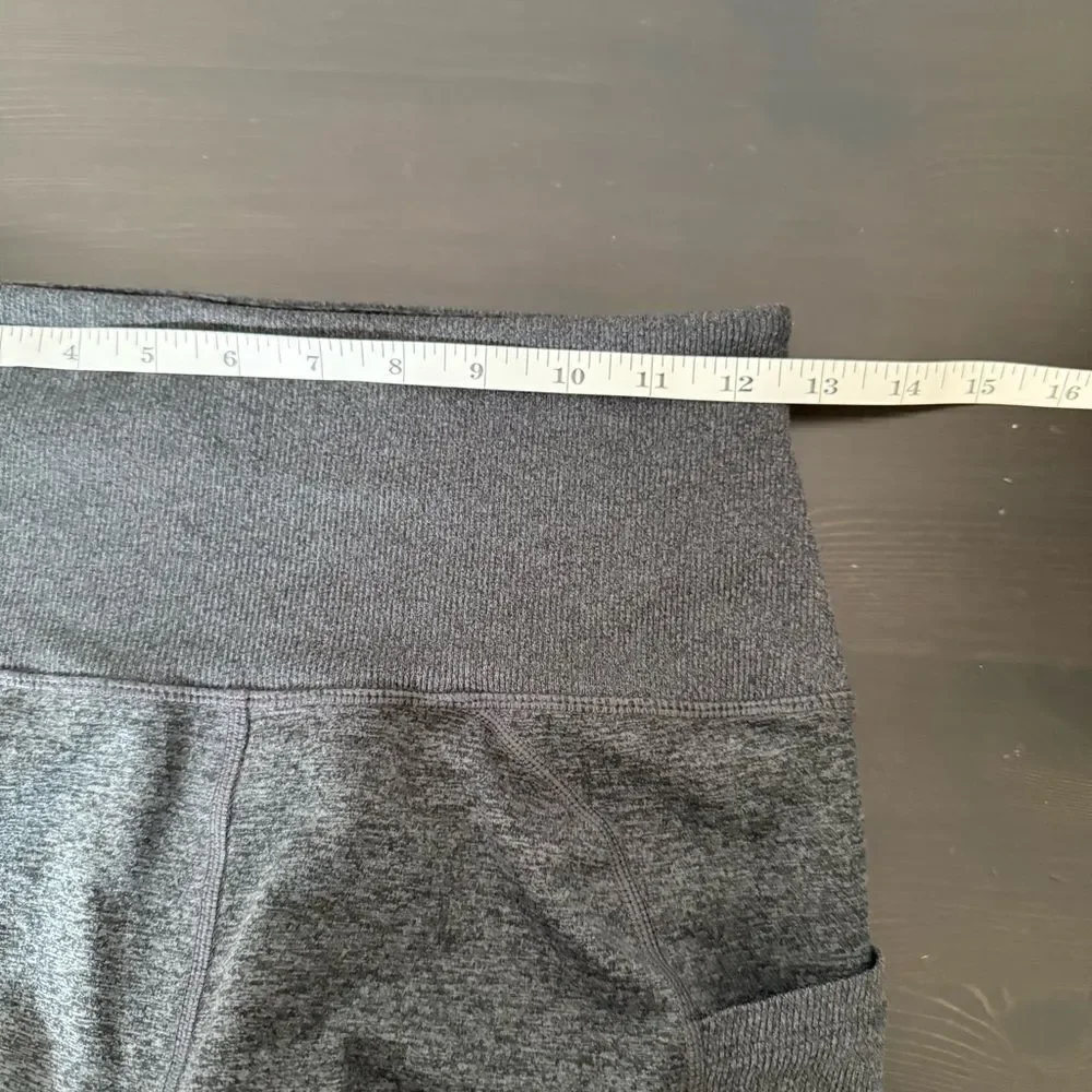 FP Movement Athletic Shorts 2'' Womens Sz M Gray High Rise Pockets Stretch Logo